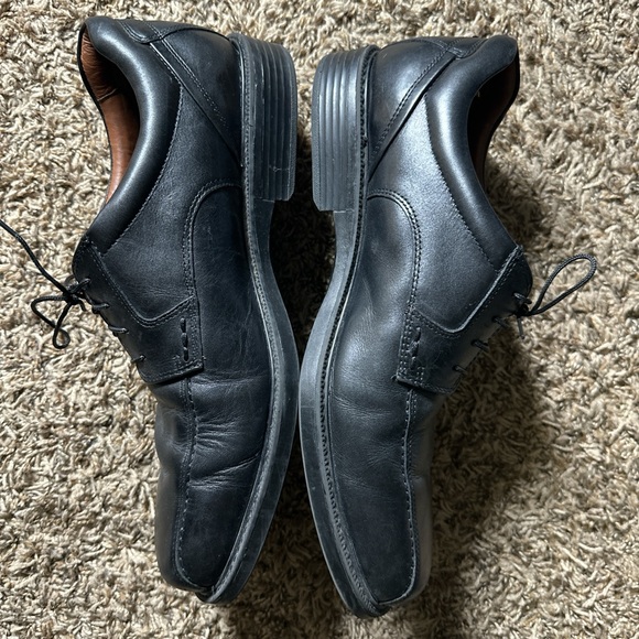 Johnston & Murphy Black Leather Oxfords Lace Up Shoes Size 12M main image 5